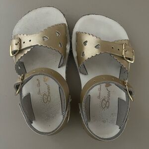 Sun-San Sweetheart Gold Sandals toddler 6